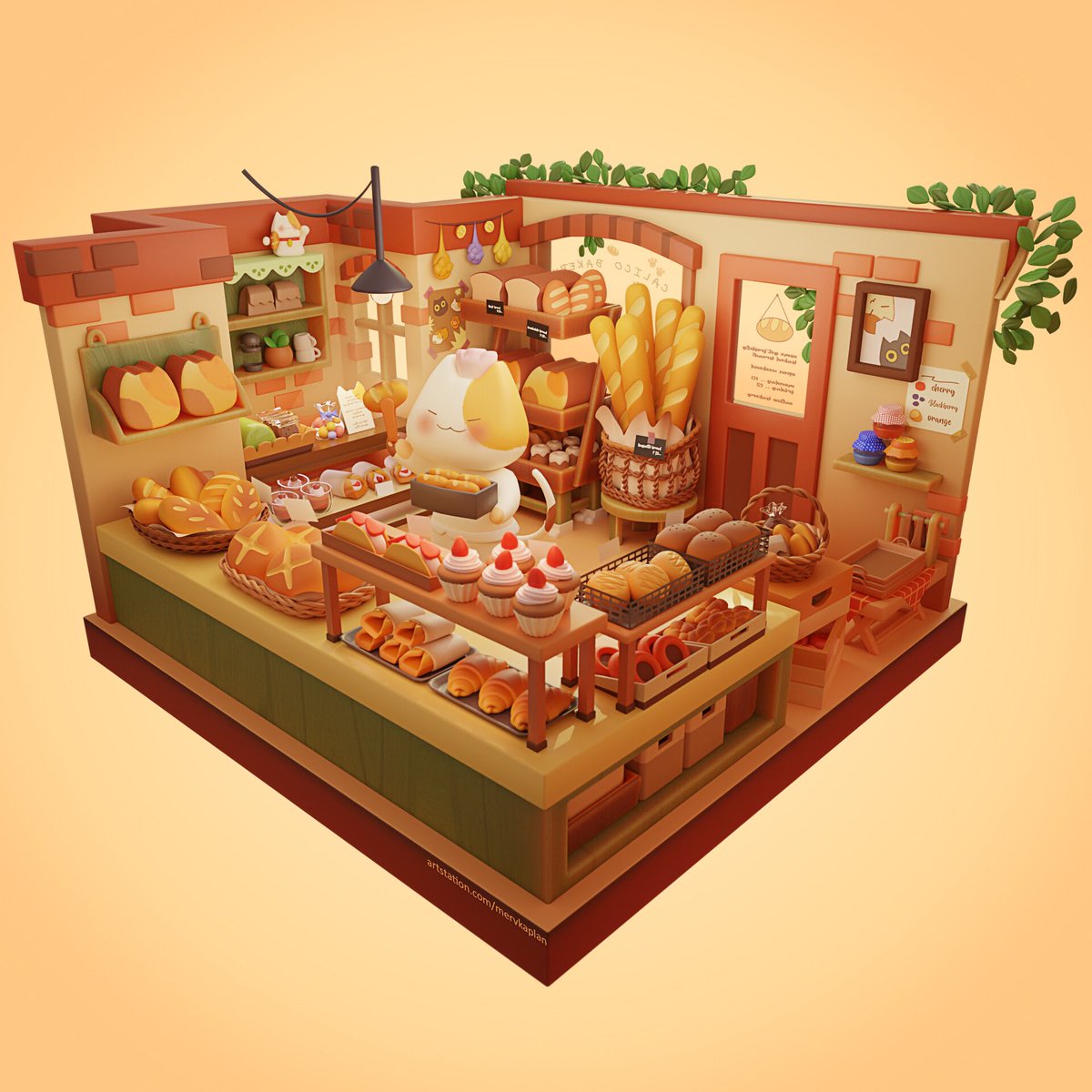 polymuffin's tweet photo. Hi! #PortfolioDay  I am trying to make cozy places https://t.co/nJfSLLCwuw