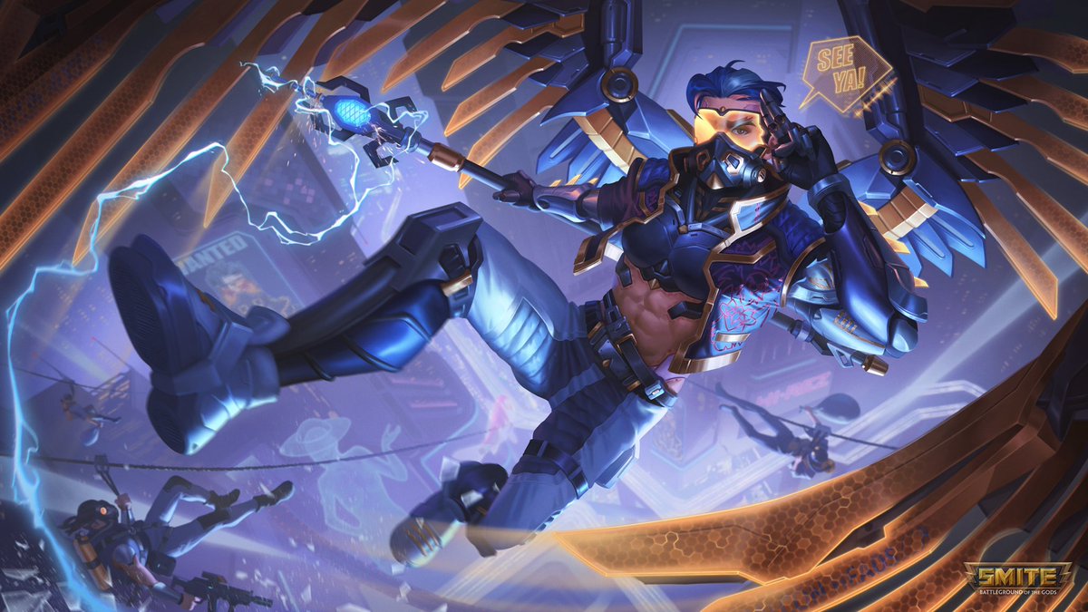 Hey everyone doing a #SMITE giveaway for
- 3x Grim Ferryman Charon
- 3x Falcon Leader Horus

Rules to enter:
1️⃣Follow me on Twitter
2️⃣Like/retweet
3️⃣Comment if I’m gonna see you at this Worlds, and if you’re excited 
✅Ends Jul 15