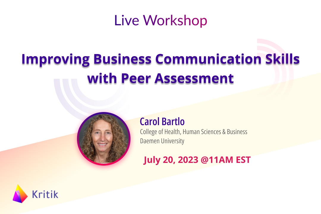 We hope you'll join us for this upcoming webinar in partnership with Kritik, featuring Carol Bartlo of IACBE Member Institution Daemen University! Register here: bit.ly/IACBExKritik