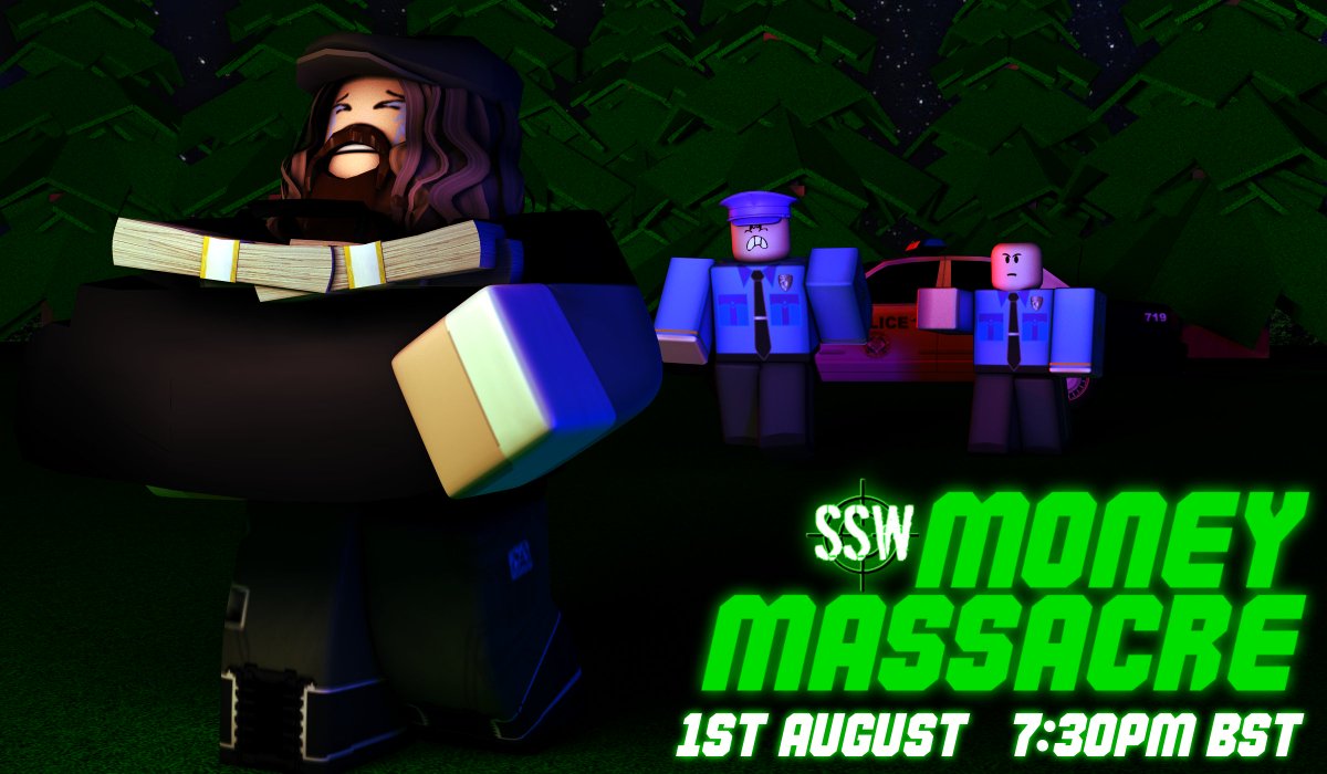 ssw_network's tweet photo. • SSW MONEY MASSACRE •  

The official date for Money Massacre is TUESDAY, 1ST OF AUGUST..  

Lots of time to get onto the PPV card.. So make sure you attend our weekly CARNAGE shows! https://t.co/4lIkBlAgpM
