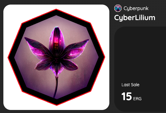 AllCyberpunkCom's tweet photo. Once again I want to thank you for the support! π₯π€CyberLilium already has a new owner! βοΈ
I'm happy for that and for having @LiliumErgo among us! Let's keep building in #Ergo!
#CyberErgonauts #Ergonauts #ErgoNFT https://t.co/1cYlaQxpcF