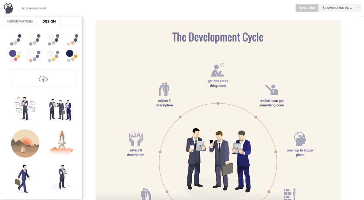 موقع رهيب
كل اللي عليك تكتب له النصوص 
وراح يصمم لك أيقونات تخص المحتوى
رهيب لمصممي الانفوجرافيك 👌🏻

adioma.com