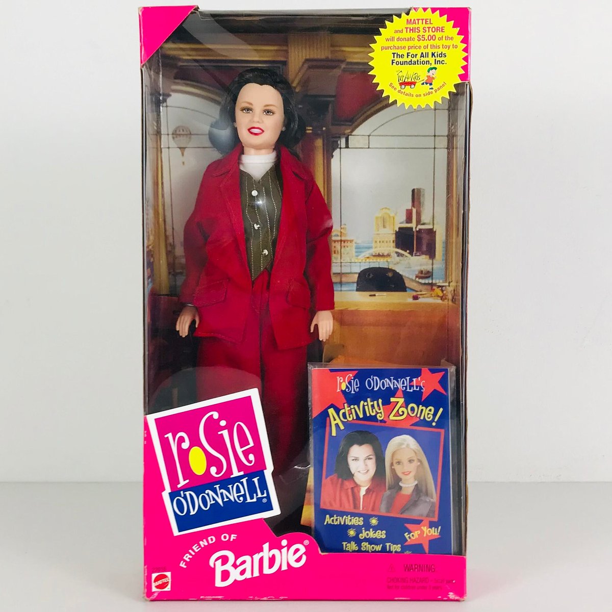 margot robbie as rosie o'donnell barbie from 1998 at the long island premiere of barbie