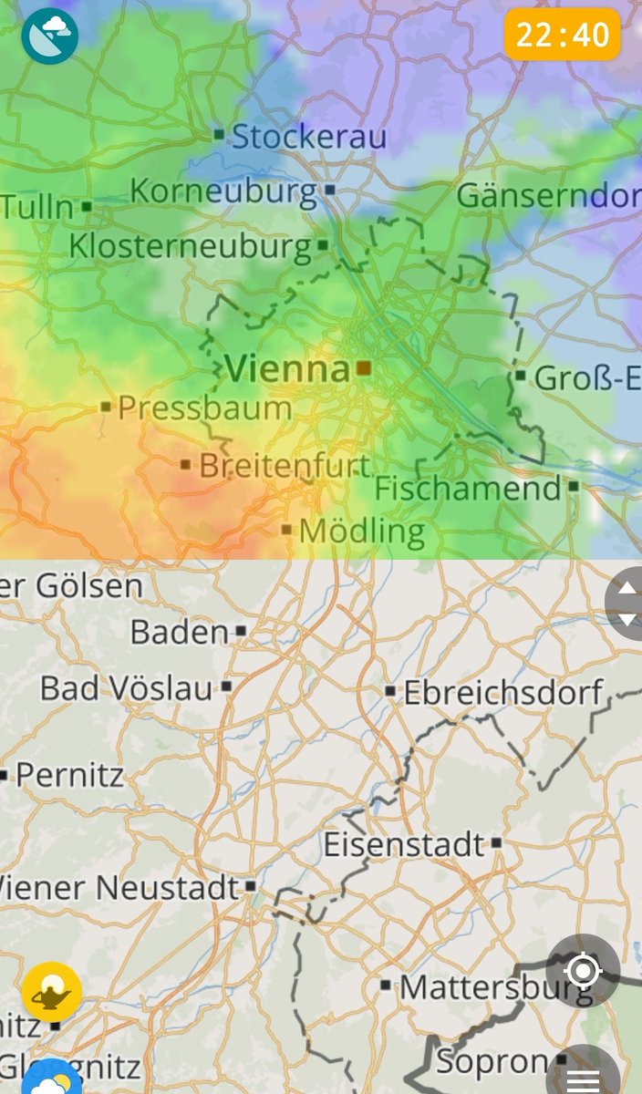 Der1HerrKarl's tweet photo. @Ingrid_1801 @Stefans_Tweety Regen in Wien 21/22 vermutlich in spätestens 30 Minuten
Via #Meteoradar https://t.co/S1T7YD4BxA