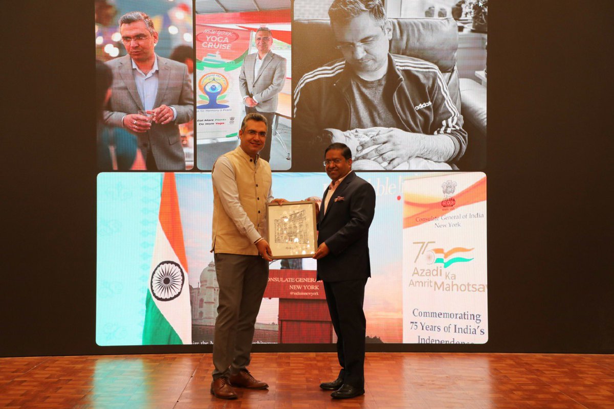 IndiainNewYork's tweet image. Team #Consulate bid #farewell to our dear Consul, Shri Vipul Dev. CG expressed his admiration &amp;amp; thanked him for his sincere dedication &amp;amp; hard work during tenure.
Wish him best for his Delhi innings.