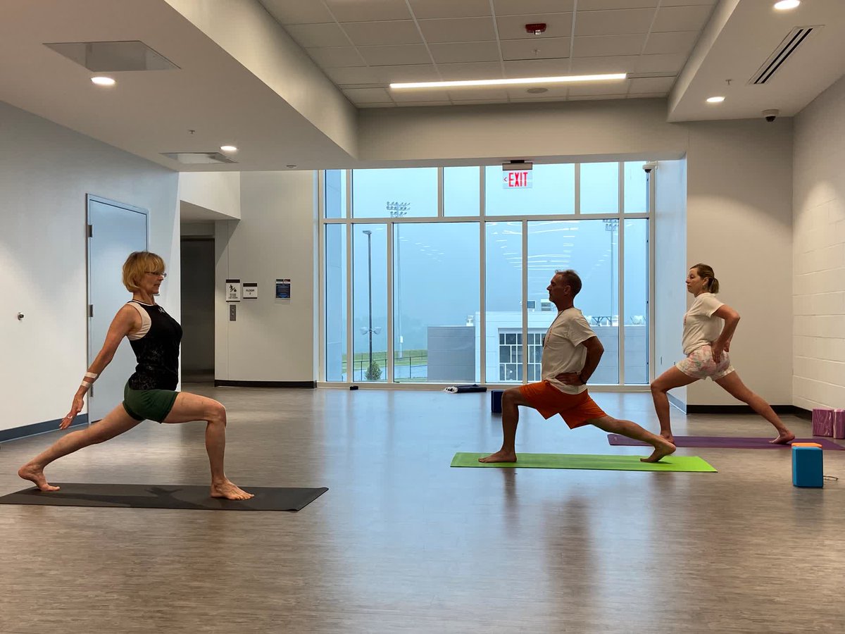 Yoga at The Aquatic Center at Mylan Park! 🌸

Join one of our in-house Yogis on Tuesdays &amp; Thursdays at 9:30 AM!

➡Each session concentrates on the areas of the body that the group chooses.