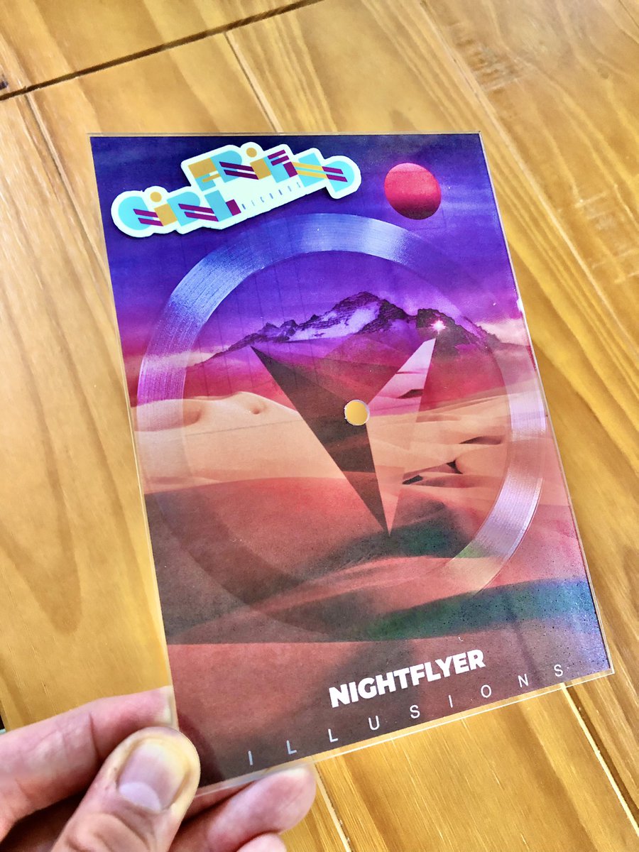 I love getting postcards in the mail ✉️… especially when they involve a lathe cut of smooth chill/synthwave from @Nightflyer__ and <a href="/megasmusics/">MEGAS</a>.  🏜️⛰️🌅🟪🔴

Thank you, <a href="/GirlfriendRec/">Girlfriend Records</a>!