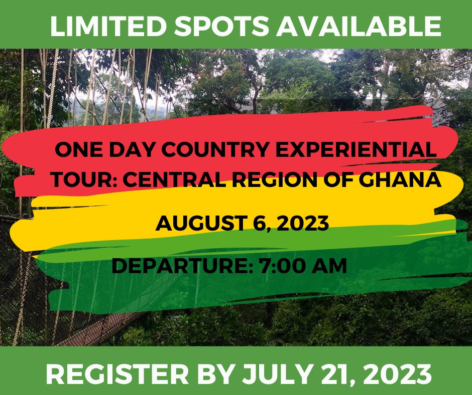 Limited spots are available for our exclusive Accra tours, so don't miss this chance to experience the warmth and hospitality of the Ghanaian people.  Join us and create memories that will last a lifetime! DEADLINE TO REGISTER: July 21, 2023 linktr.ee/aswadiaspora