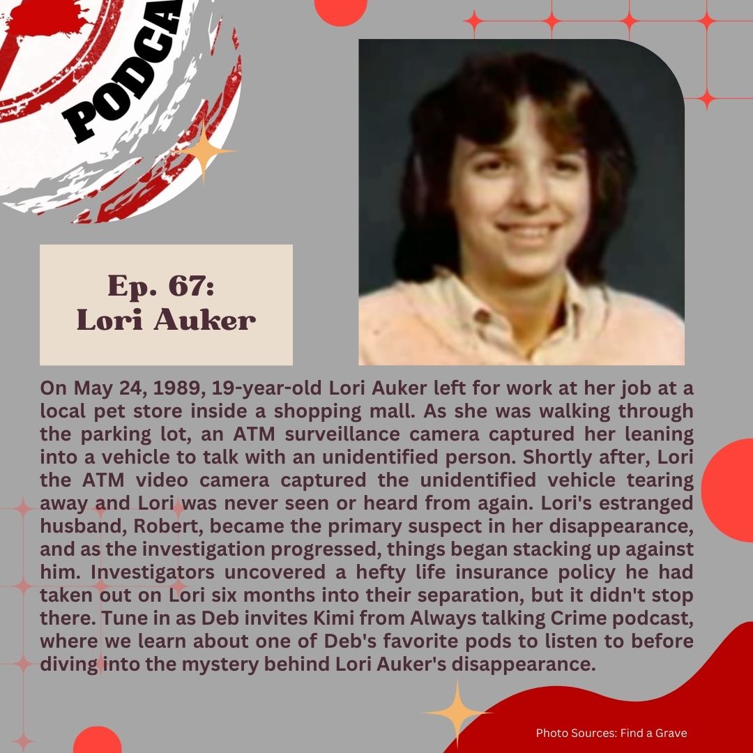 Dying2BFound's tweet photo. @dying2bfound and #db2fDASH are #alwaystalkingcrimepodcast @kimithompson! In Episode 67, we discuss the disappearance of #loriauker Streaming now wherever you get your podcasts @dying2bfound #truecrime #truecrimecommunity #truecrimepodcast #tinker #tinkerthecat #Documentary https://t.co/XdialGusOH
