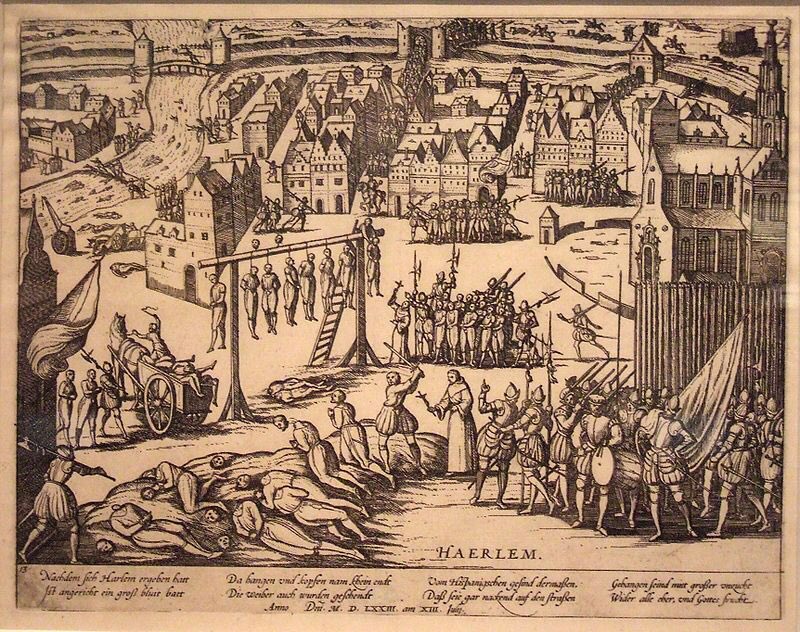 Op deze dag in 1573 gaf Haarlem zich over aan de Spanjaarden, nadat de stad ruim een half jaar belegerd was. Na de belegering werden duizenden soldaten en burgers geëxecuteerd door de Spanjaarden; het is een van de beruchtste gebeurtenissen uit de Tachtigjarige Oorlog