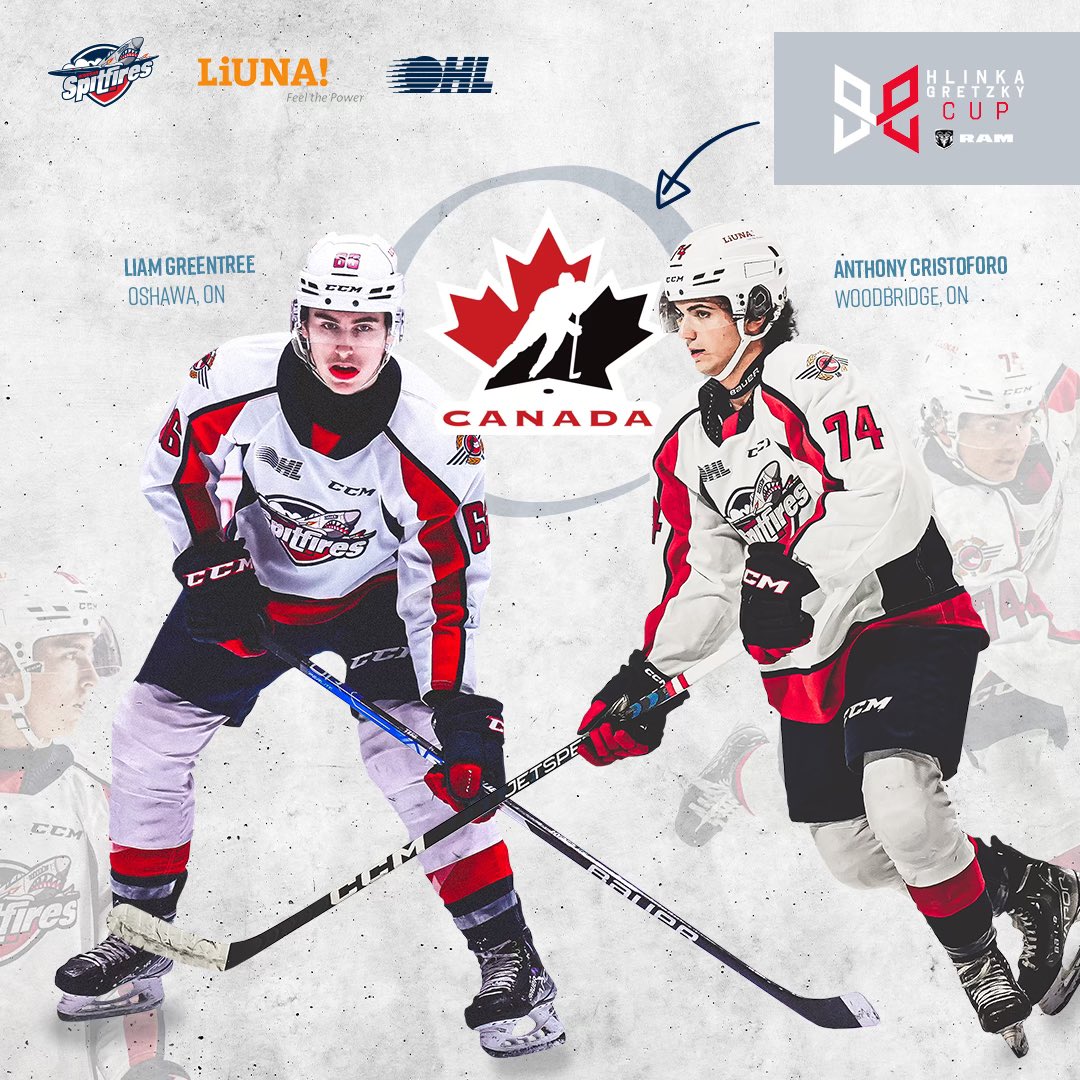 Congrats to Anthony Cristoforo and Liam Greentree on being named to Canada’s National Men’s summer U-18 Team for 2023 Hlinka Gretzky Cup! 

#WindsorSpitfires