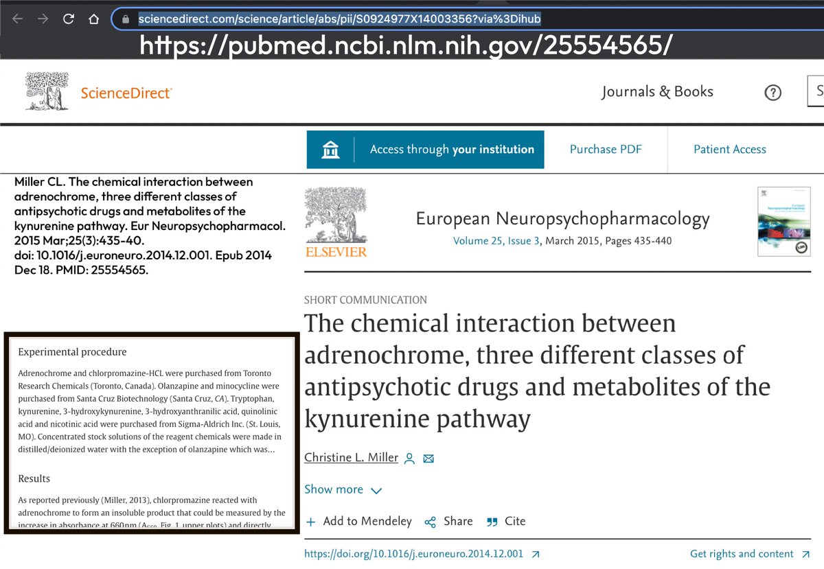 @SpartaJustice 💥Adrenochrome can be purchased for research from suppliers like Toronto Research Chemicals in Canada. Denying the possibility that underground A-C sourcing & trafficking networks exist is disingenuous. Makes me wonder if there may be a Hunter Biden link to biochem labs producing