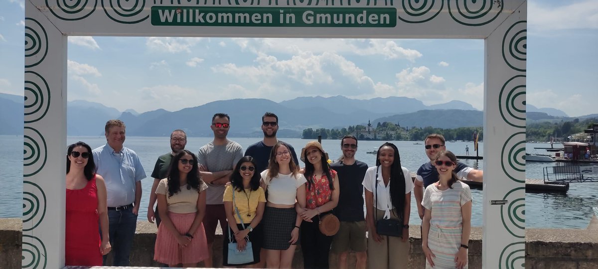 The complete Nucleic Acid Microarray Photolithography gang, an Austro-German specialty now, reunited in Gmunden for our first annual meeting. Heatwave included.