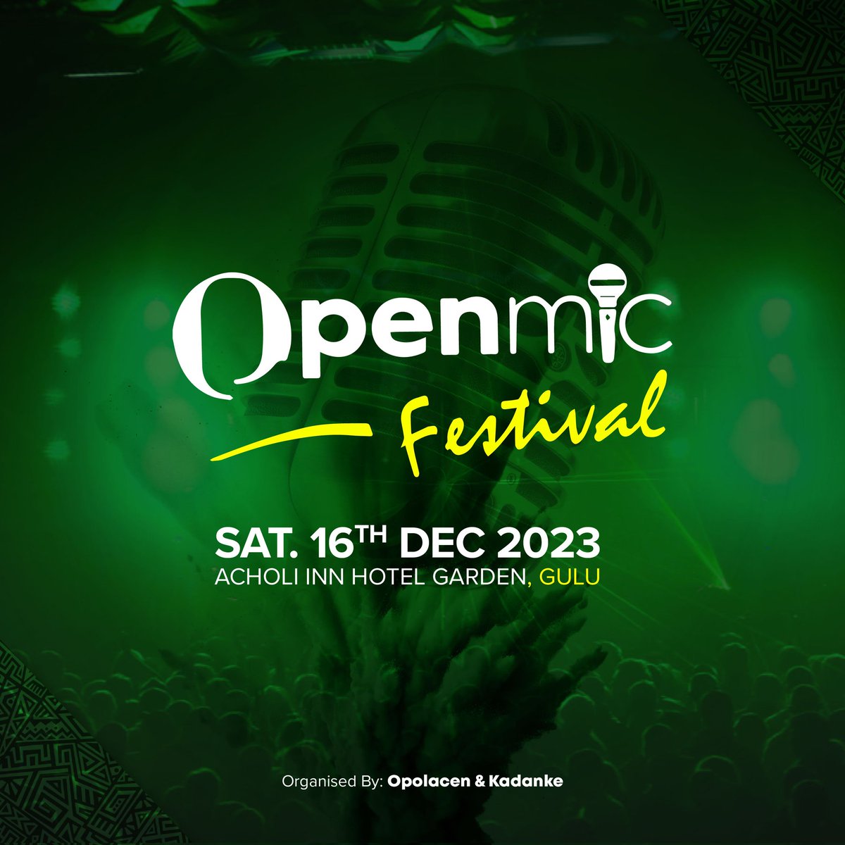 Aikohzack's tweet photo. Did you know we are back, bigger better and hope to link upppppp with Gulu soonest

#OpenMicFestivalUG https://t.co/CiSmbPjuLG