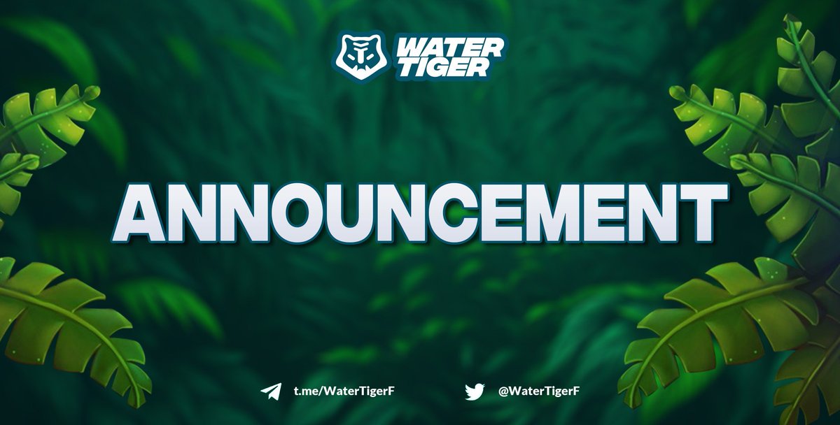 🐯💧 Heads up!

Watertiger.Finance diving into maintenance mode at 20:30 UTC for smart contract &amp; UI upgrades.

Platform will be offline for a bit, but we'll resurface better &amp; faster! 🚀🔧

#DeFi #Upgrade