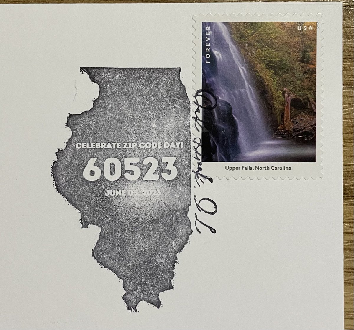 A postmark date earlier than the first day of issue (June 13)