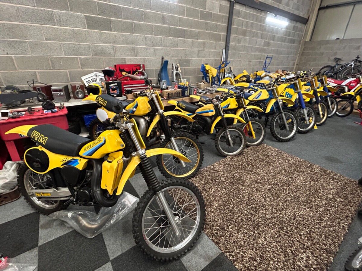 BarnFindsUK's tweet photo. Ad - Suzuki RM collection 
On eBay here -->> https://t.co/95B6nePkV4

 #SuzukiRM #MotorcycleLovers #BikeLife #VintageBikes #CollectorSuzuki #RMCollection #ClassicMotorcycles #RetroRide https://t.co/izQs6BTfUL