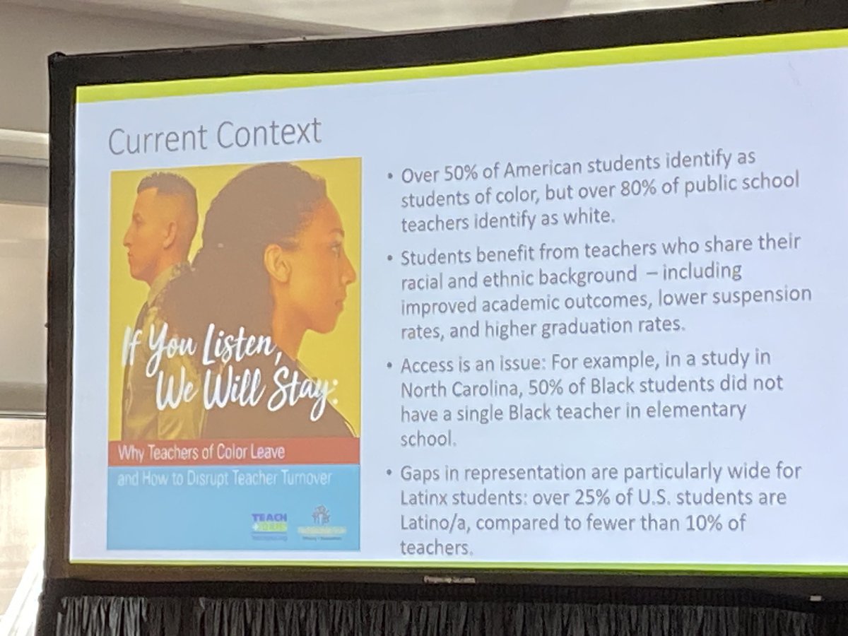 Mississippi and Hawaii pair up @EdCommission to share their practices in recruiting teachers that are representative of the student body. In the U.S. 54% of students are students of color; what percentage of your teachers are BIPOC?