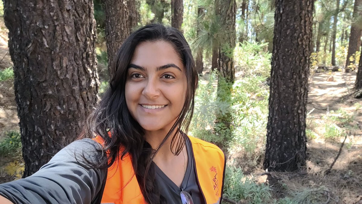 involcan's tweet photo. Ana Pires, graduated in #Geology from the Federal University of Minas Gerais (UFMG) in Brazil is participating in the #2023INVOLCANSummerScienceTrainingProgram. Today, she was at the summit crater of #Teide volcano, #Tenerife, performing a diffuse degassing survey with #INVOLCAN https://t.co/atGEZX4PSw