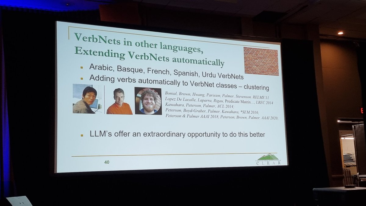 RNavigli's tweet image. Incredibly well-deserved #ACL2023NLP lifetime achievement award to Martha Palmer, @BoulderNLP, 50 years of amazing and inspiring work on semantics! PropBank, VerbNet and more as the foundations of AMR and recent research on sentence-level semantics! #NLProc #semantics #ACL2023