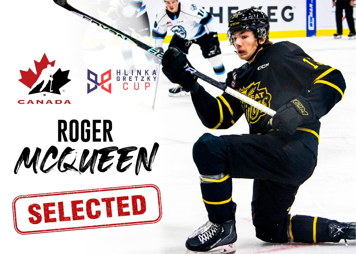Team 🇨🇦 is ready to compete at the 2023 #HlinkaGretzkyCup!

Congratulations to Defenceman Charlie Elick and Forward Roger McQueen on getting the call to represent our country! The #BWK boys head to Czechia at the end of the month.

📰PRESS RELEASE | wheatkings.com/article/elick-…