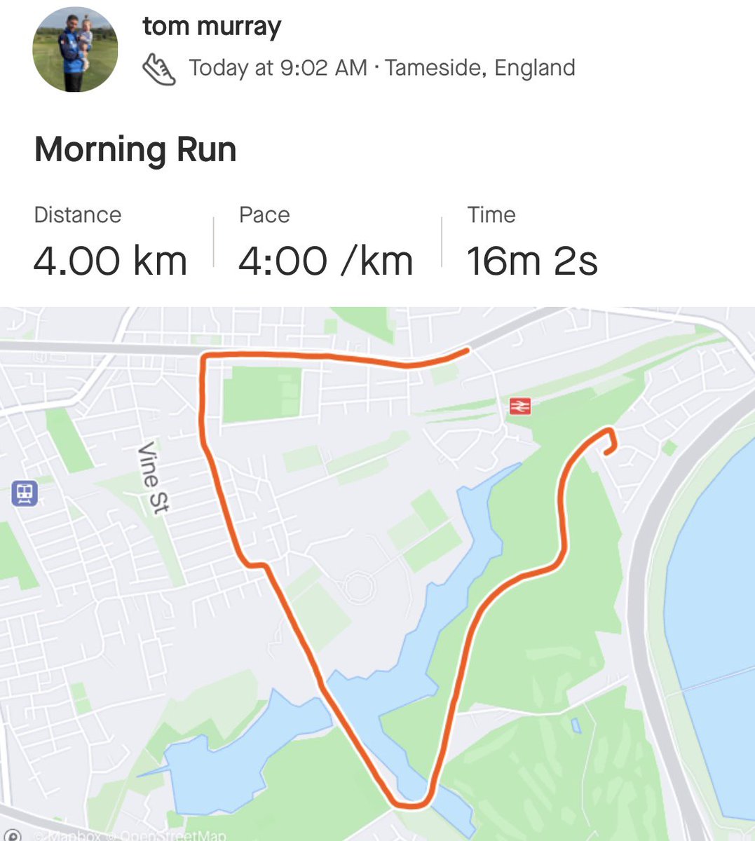 tom_muzz's tweet photo. @CopThatno9 Love it mate 🙌 I’ve only done 29km today. Oh got a game tomoz Aswell 🤩 https://t.co/LE7KHs59nV