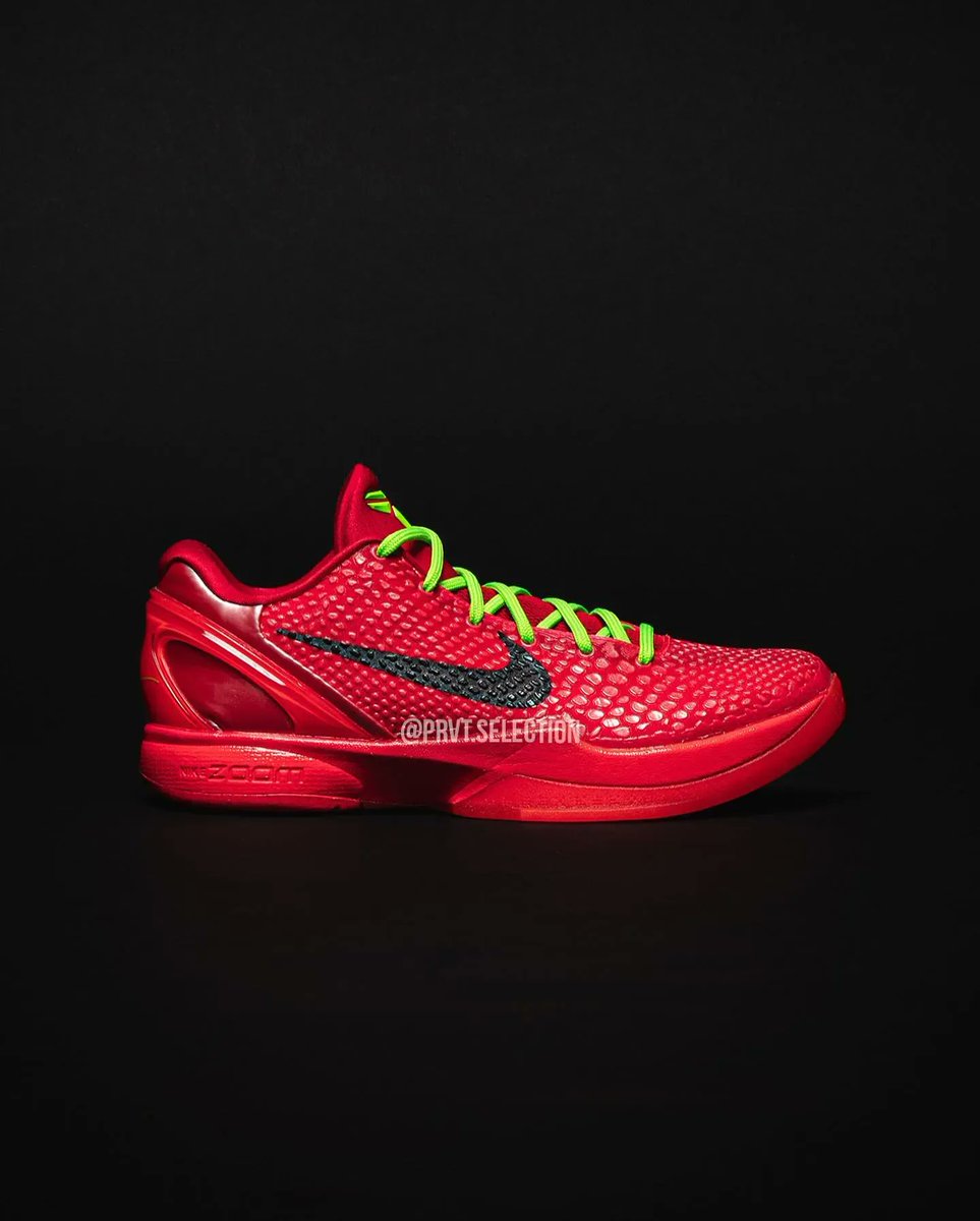 KicksFinder's tweet photo. BEST LOOK: Nike Kobe 6 Protro "Reverse Grinch" 🐍

📝 FV4921-600
🗓️ December 16th
💰$180 USD
📸 @PrvtSelection
💵COP OR 🚮DROP? https://t.co/qzBFQHceXQ