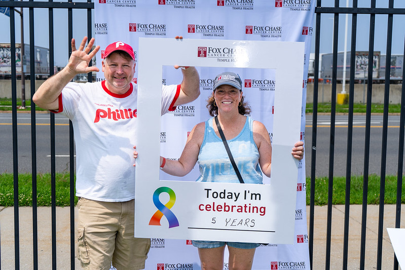 FoxChaseCancer's tweet photo. What an incredible evening we had at the @Phillies game last weekend for Fox Chase Survivors' Night! Over 400 brave survivors, along with 600 of their family and friends, joined us for a heartwarming event, marking a powerful celebration of triumph over cancer! #FoxChaseStrong https://t.co/2PZLaIutgb