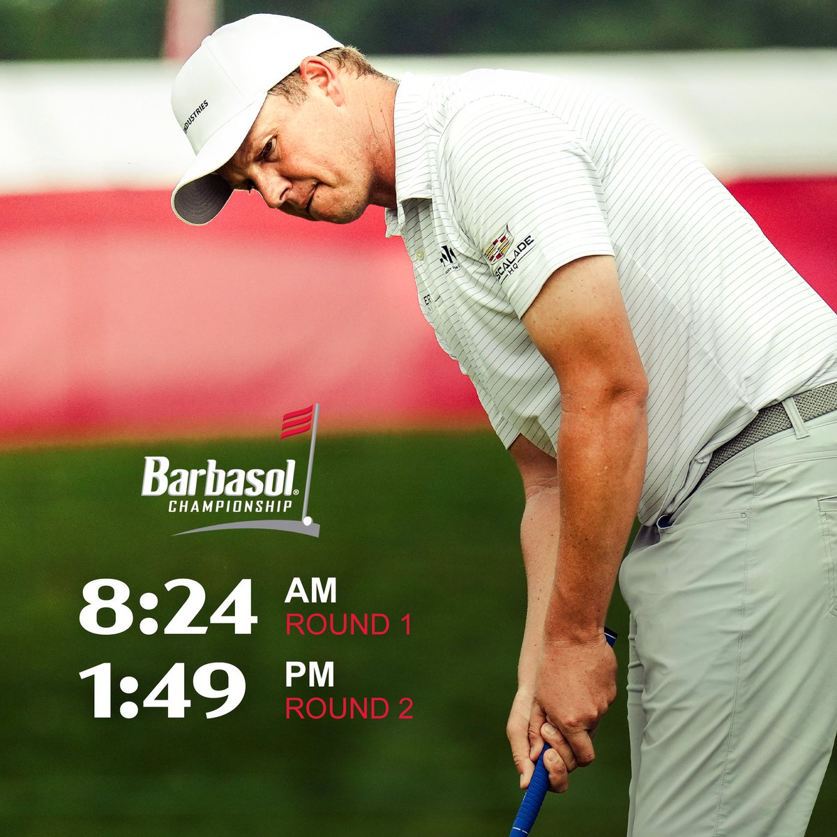 MJ Daffue (@mjdaffue13) on Twitter photo Tee times for @barbasolchamp. Pumped for this one. #PGATOUR #barbasolchampionship💈⛳️
@titleist #OXIndustries @thinkneurokids @thinkneurodoc <a href="/wilson_cadillac/">Wilson_Cadillac</a> <a href="/petermillar/">Peter Millar</a> <a href="/prempack/">Premier Packaging</a> <a href="/kowsteaks/">KOW Cattle Company</a> Tee times for @barbasolchamp. Pumped for this one. #PGATOUR #barbasolchampionship💈⛳️
@titleist #OXIndustries @thinkneurokids @thinkneurodoc <a href="/wilson_cadillac/">Wilson_Cadillac</a> <a href="/petermillar/">Peter Millar</a> <a href="/prempack/">Premier Packaging</a> <a href="/kowsteaks/">KOW Cattle Company</a>
