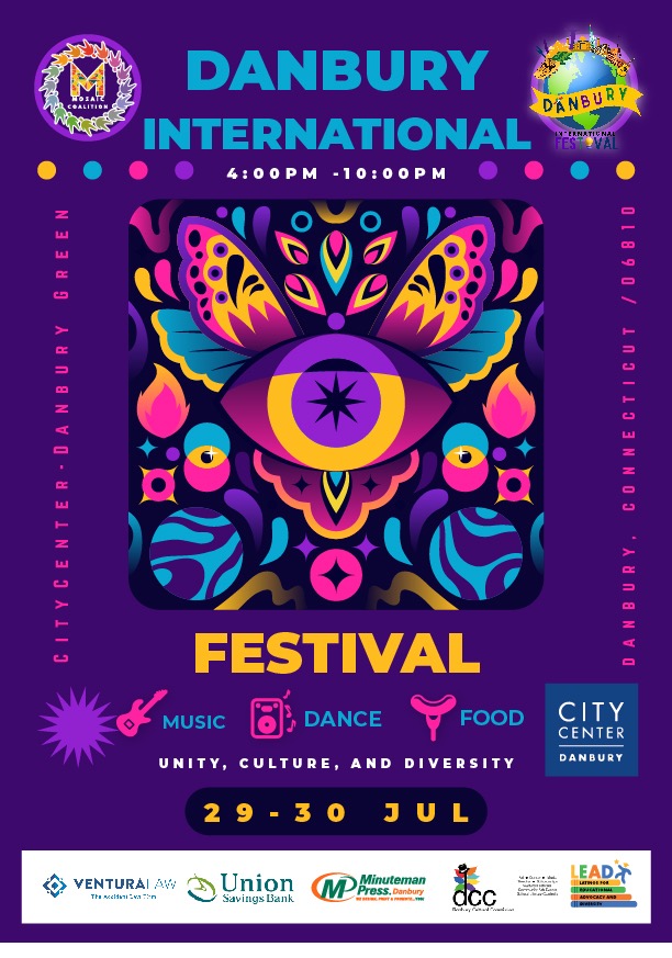 #DanburyInternationalFestival #CulturalCelebration July 29 &amp; 30 bit.ly/43i4Z2I