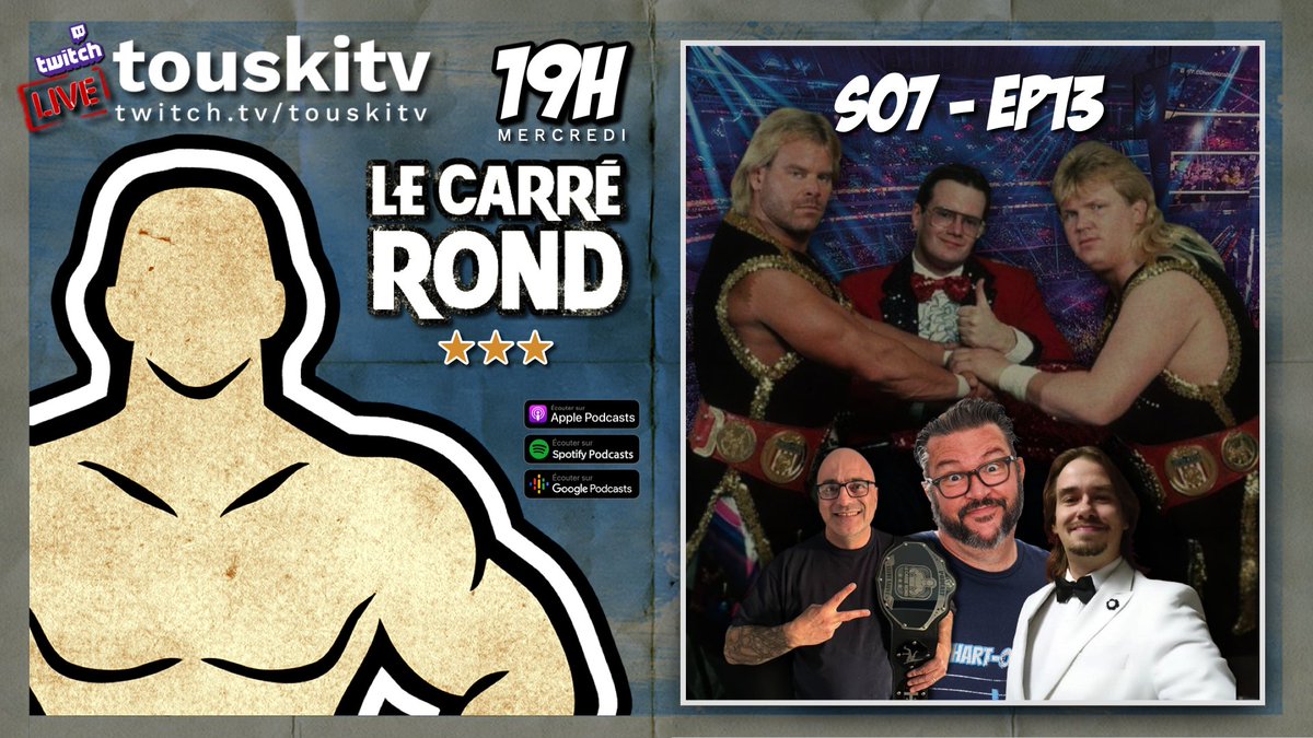 H2Owebmedia's tweet photo. 19h00 sur @touskitv >>> https://t.co/bFOjCdcp8g
@carreoldschool - S07 - EP13
The Midnight Express + #wwe n'est pas gage de succès pour les workers de #nxt
Merch: https://t.co/rMAY3Ivjx5
#carrerond #wwe #aew #nxt https://t.co/3twnfVcDr8