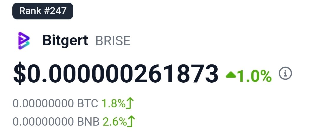 Theborsagan's tweet photo. Remember this day! 
Buy 1 million brise coin.
It will make you rich. https://t.co/ZyOvRuaiPo