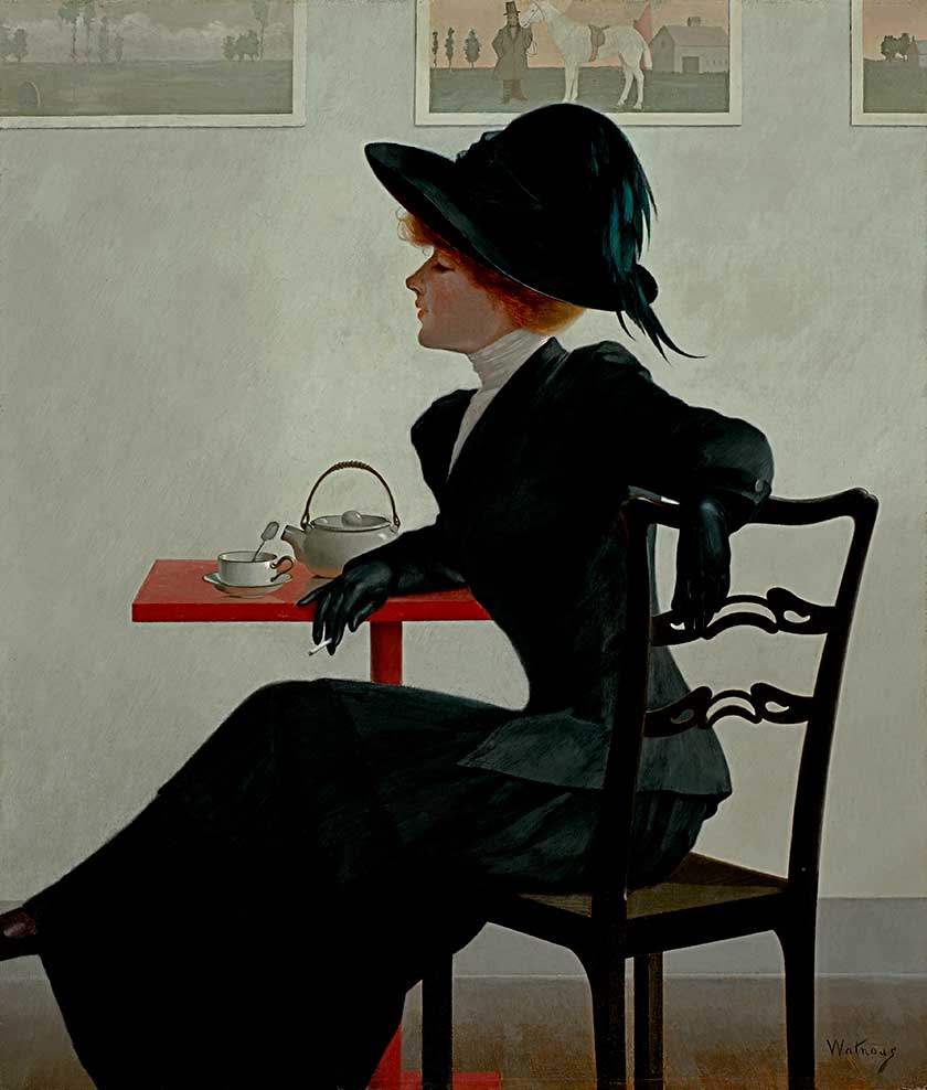 🎨Harry W. Watrous
Sophistication (aka Cup of Tea, Cigarette, and She)
1908