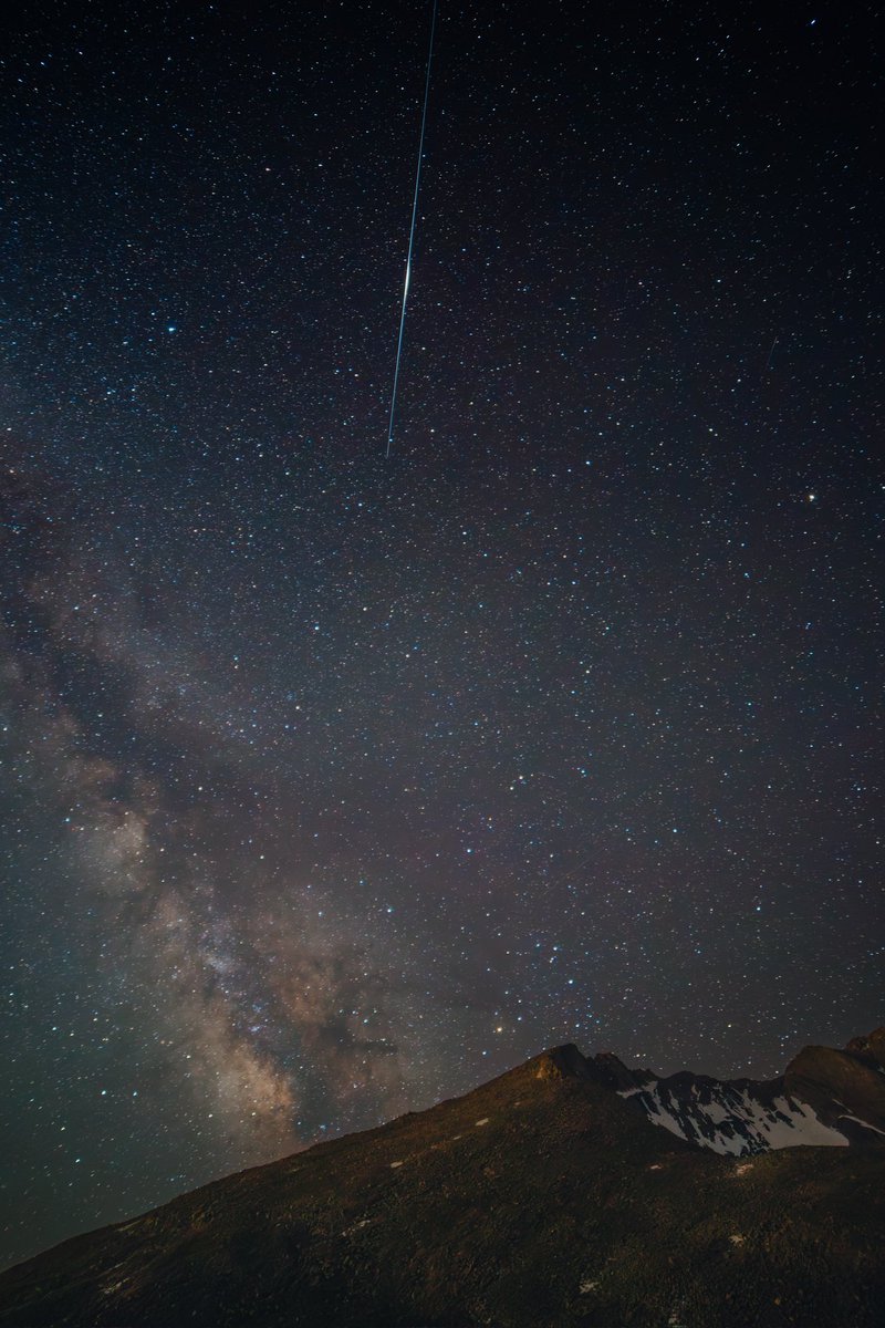 Last night I photographed the longest shooting star I’ve ever seen!