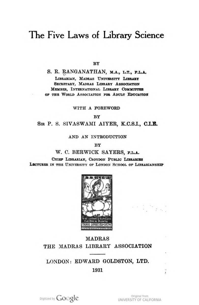 NickPoole1's tweet photo. .@ayubkhan786 references Ranganathan's #library laws. One of @CILIPinfo most precious artefacts is an original unpublished manuscript of the laws, sent to an English librarian, bearing Ranganathan's own commentary in pencil in the margins. #WeAreCILIP #CILIP125 https://t.co/ZWIy9SggS4