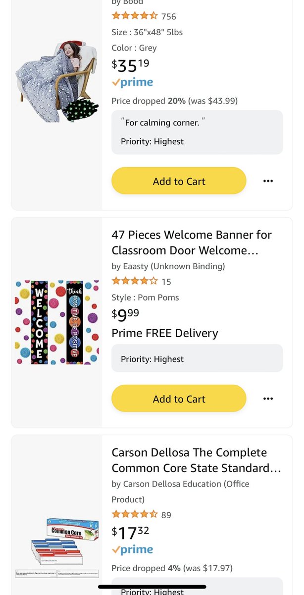 <a href="/ArunaMLepore/">Aruna M. Lepore</a> @MrsTeacher2you <a href="/teafromateacher/">teacher tea #clearthelist</a> @beekks1 <a href="/WeAreTeachers/">We Are Teachers</a> <a href="/teacher2teacher/">Teacher2Teacher</a> <a href="/LadyAndromeda/">LadyAndromeda</a> <a href="/CatieBrien/">Catie O’Brien</a> <a href="/Serenity2326/">Ms. Betty Jimenez</a> @UtaunaH @Amarysierra5 Happy #PrimeDay! Hoping to get some #clearthelist love on our classroom wishlist. I’m switching grade levels so am in need of more resources than usual. Any #support would mean SO much! 💜

#AdoptAClassroom 
#TEACHers 
#teachertwitter 
#helpateacher

amazon.com/hz/wishlist/ls…