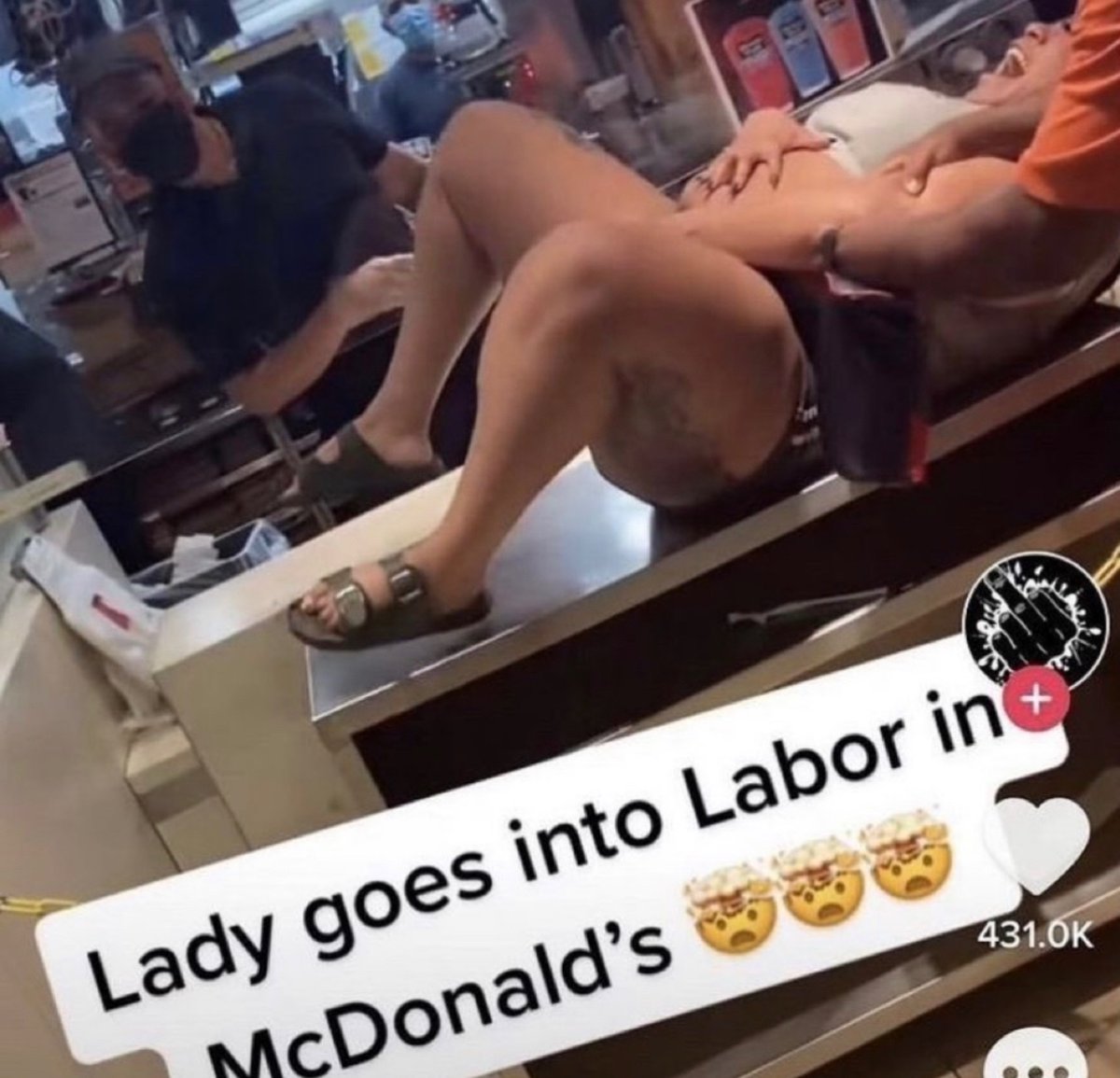 Floridaman's tweet photo. she having a mcbaby 😭 https://t.co/hGvFrgC9ep