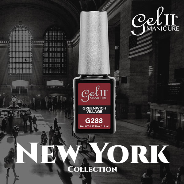 Gel II New York Collection Greenwich Village G288
bit.ly/3euk48Z  
#gelii #geltwo #GelPolish #nailsalons #manicure #pedicure #nails #NewYorkCity