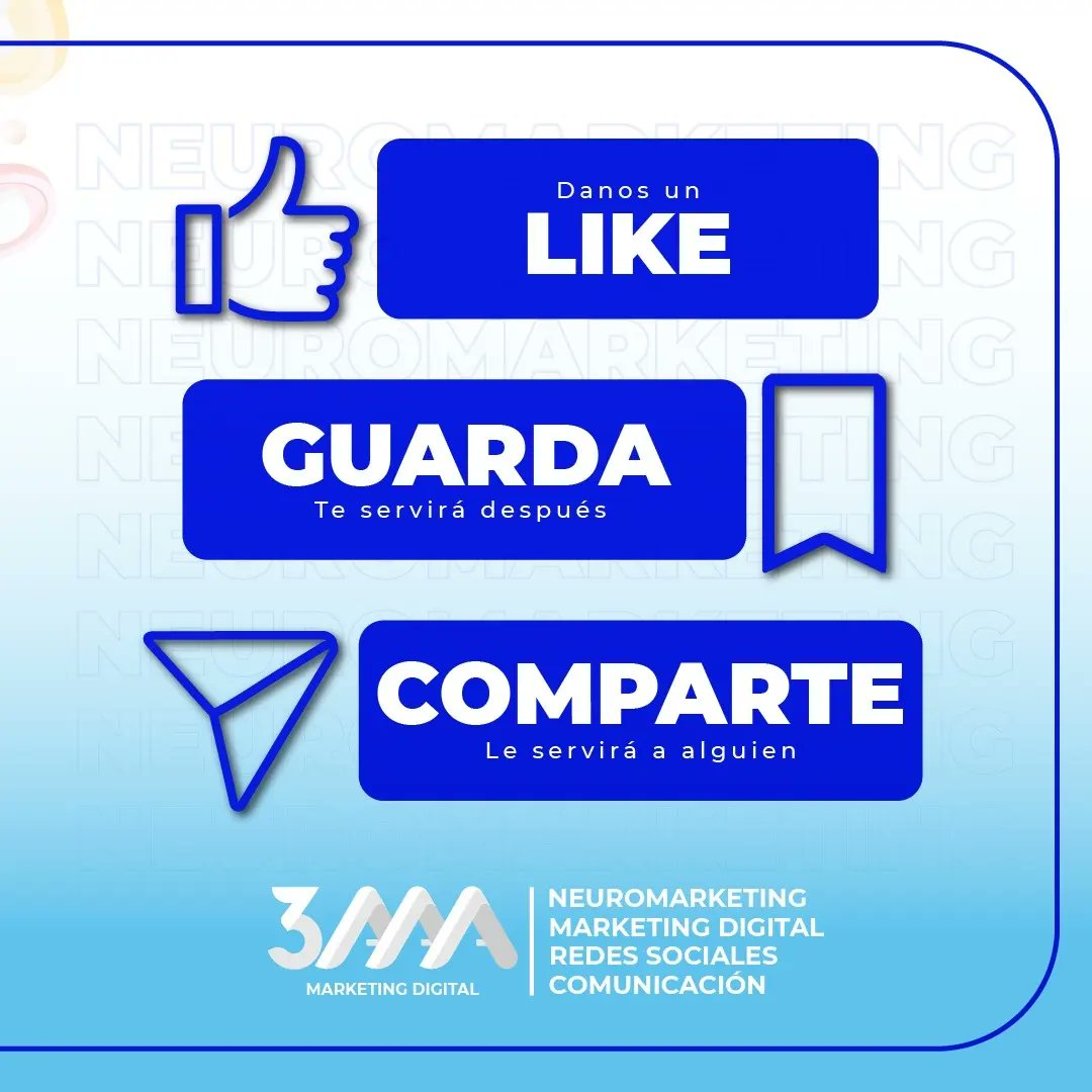 3aaa_ec's tweet photo. Somos una empresa que no solo genera contenido, nuestra premisa es #vender y los hacemos gracias a nuestros conocimientos en #neuromarketing.

 #3AAAMarketing #RRSS #manejoderedessociales #Publicidad #Creatividad #Innovación https://t.co/cUIJprlPNo