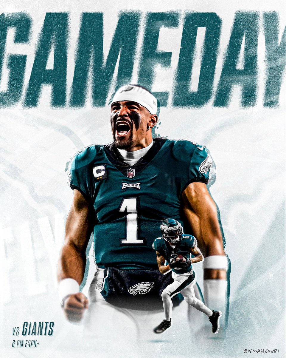 ismaelcorbi's tweet photo. GameDay Concept for Philadelphia Eagles 🏈🦅

All support appreciated 💛🖌️ https://t.co/ZQtofbOk17