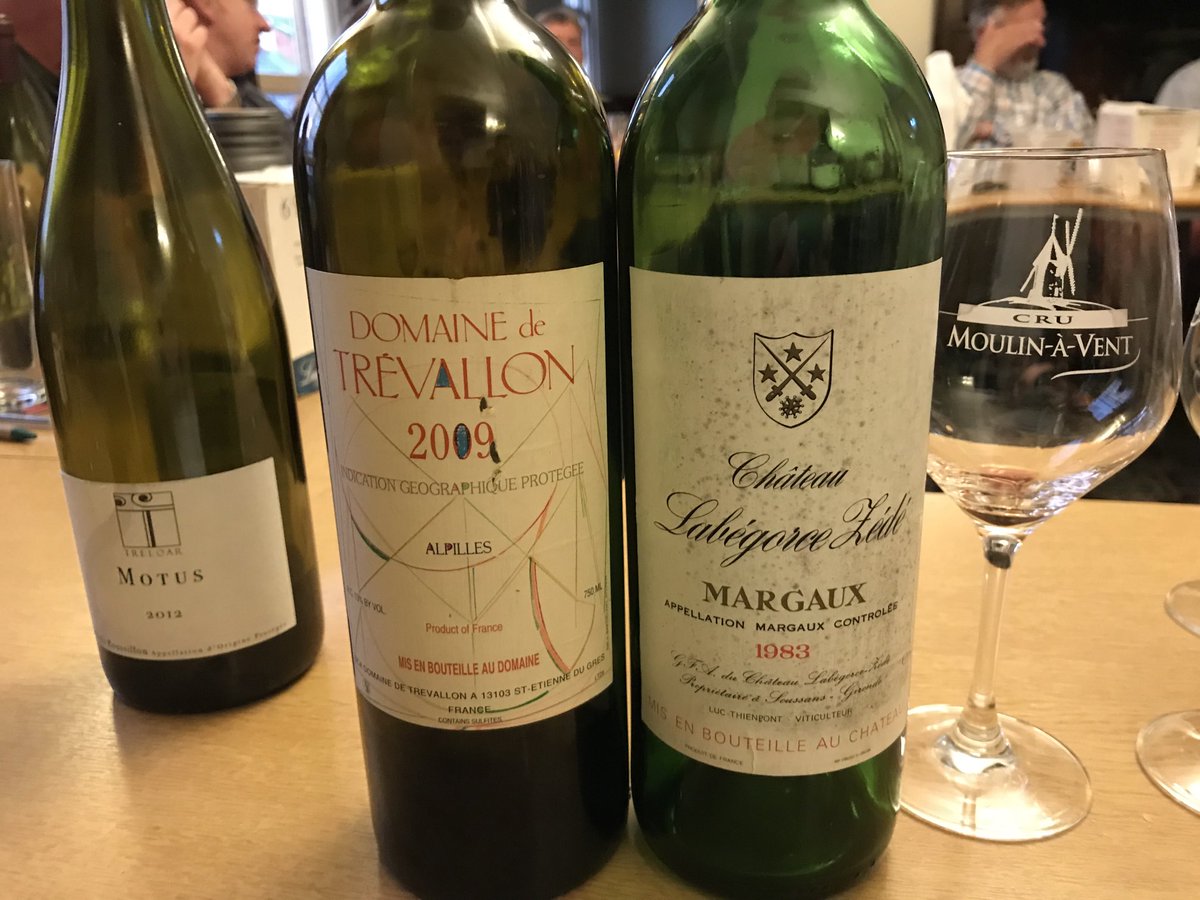 My top 2 of 24 in our blind ‘South of France’ tasting included a ringer in the Margaux. The Trevallon had a Bordeaux aspect too from its Cabernet, reminding of good Pessac via a bricky tone. My little Roussillon made a good showing: at a fragrant peak for its level