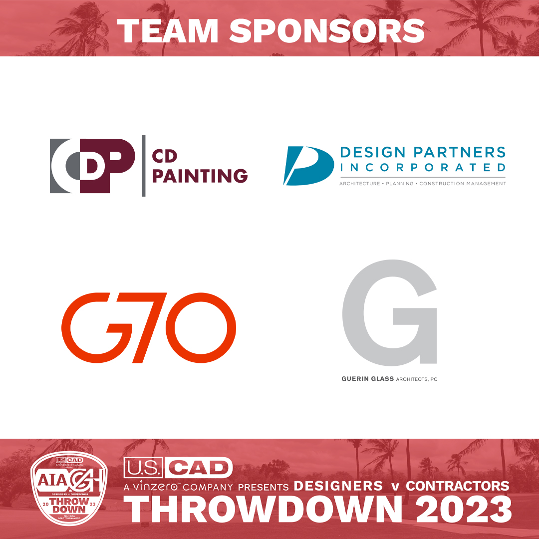 Mahalo to these "Team Sponsors" of the <a href="/uscad/">Михаил</a> presents Designers v. Contractors THROW DOWN golf tournament:
⛳️: AHL
⛳️: 4K sanitation LLC
⛳️: Arita Poulson General Contracting
⛳️: BASE
⛳️: CD Painting
⛳️: Design Partners Incorporated
⛳️: G70
⛳️: Guerin Glass Architects