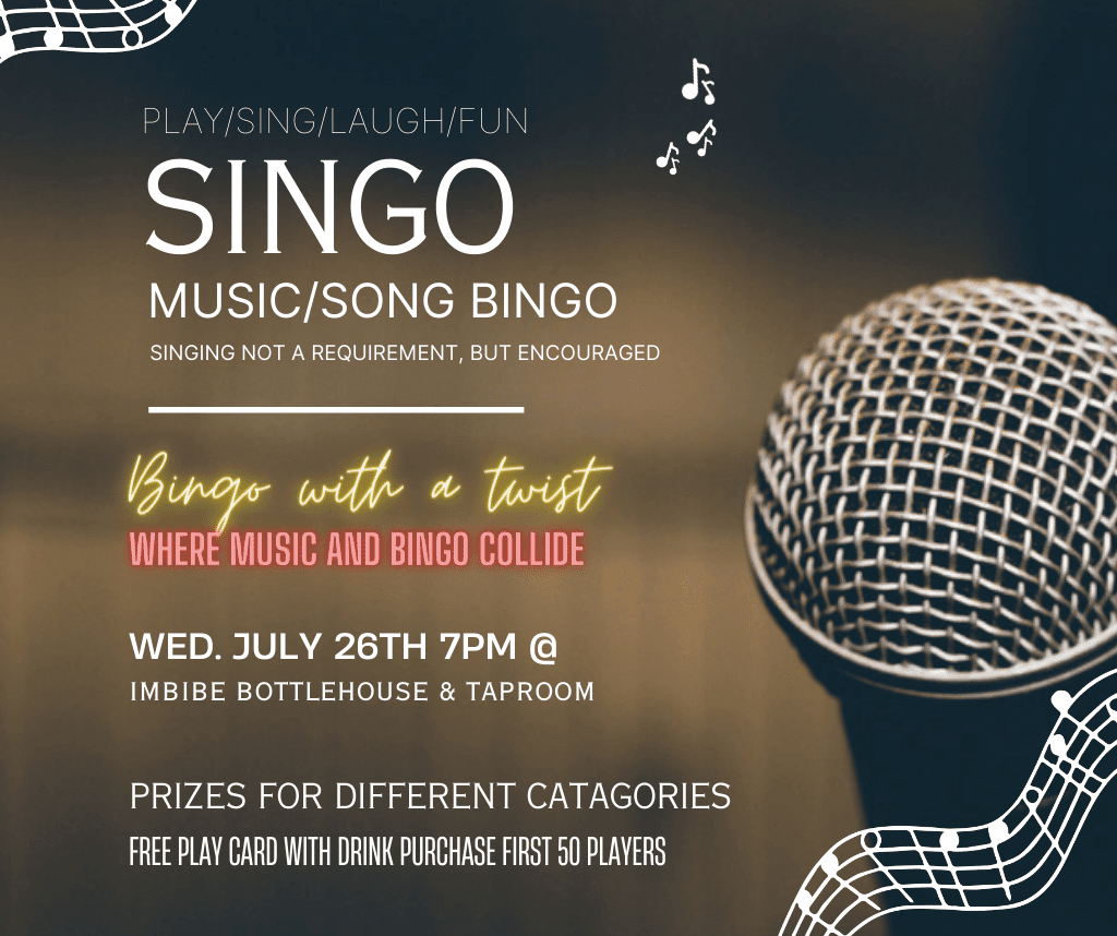 We've got the BEST seat in the house! Singo - Music/Sing-along BINGO