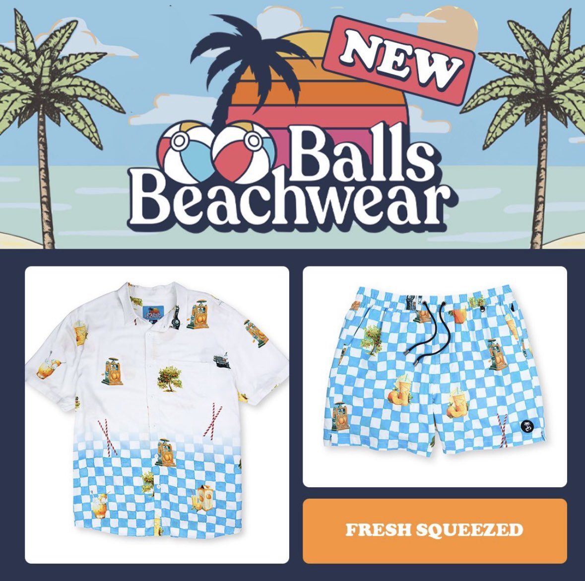 Baseball is on a break, but Balls season is just getting started.

All New <a href="/ballsbeachwear/">Balls Beachwear</a> out now: shopballsbeachwear.com