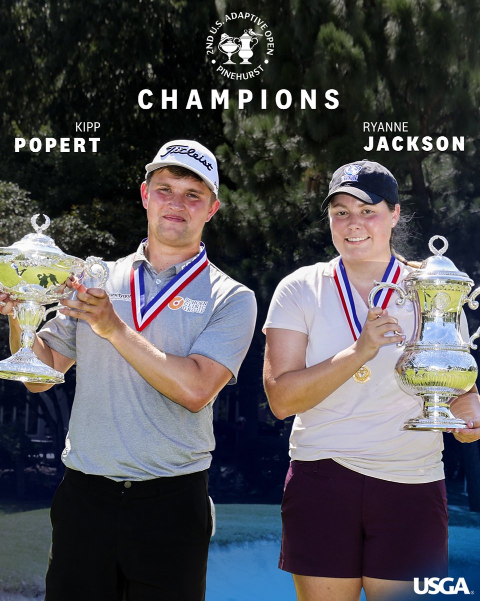 Perfection at Pinehurst 🤩

Kipp Popert and Ryanne Jackson are the 2023 #USAdaptiveOpen champions!