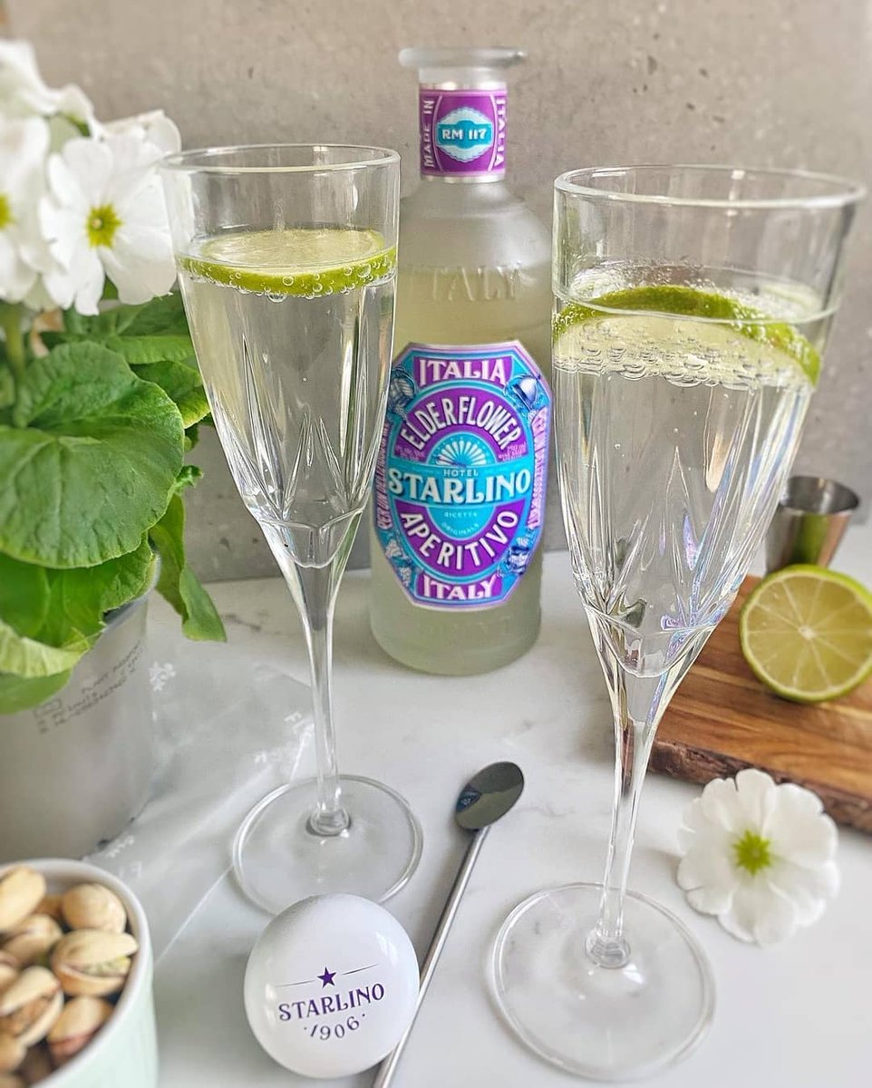 The iconic Starlino elderflower spritz 🍋