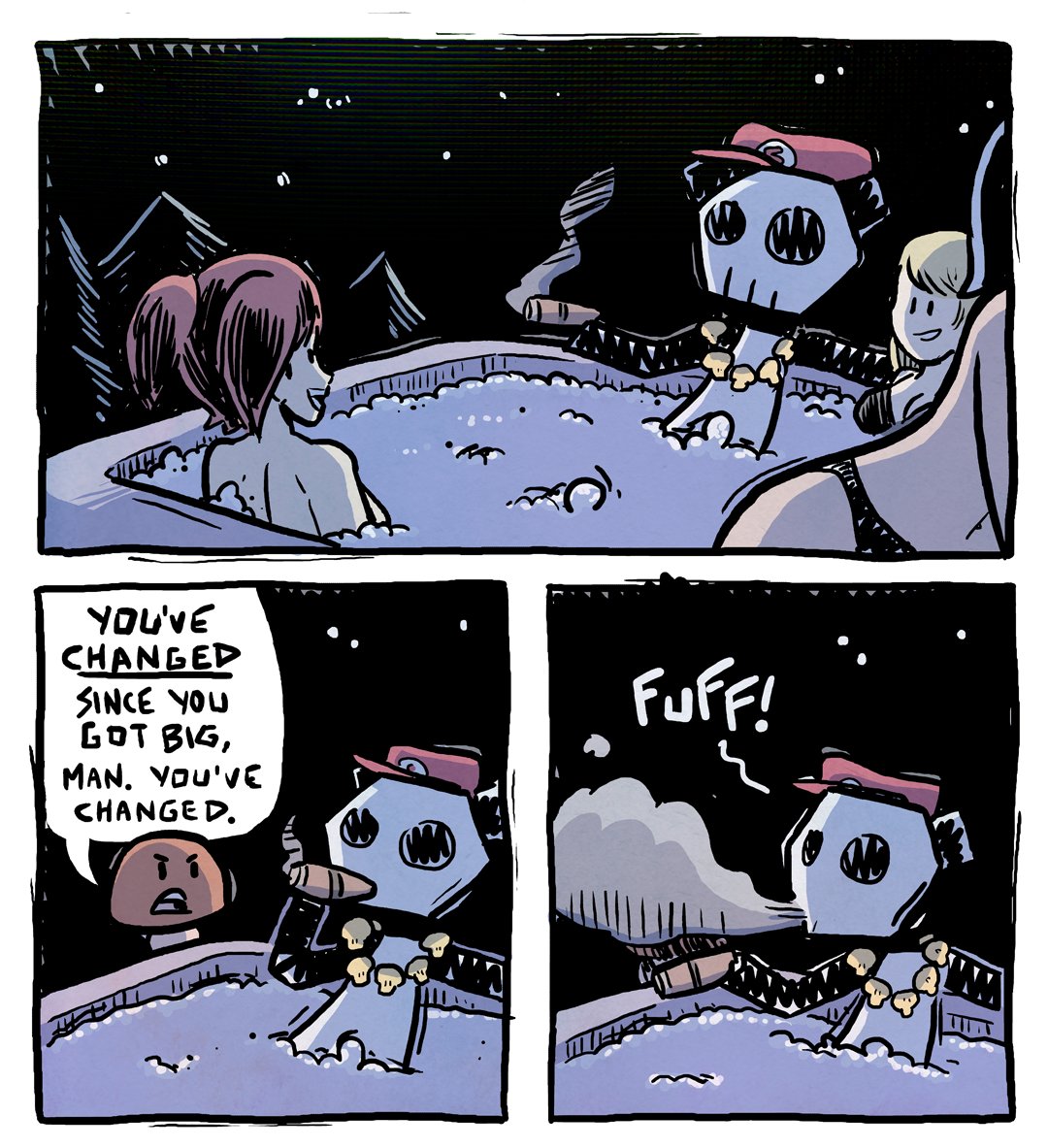 Mushrooms make you big 