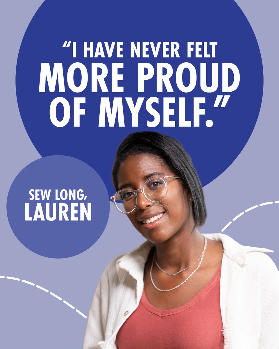 It was a pleasure having you in the sewing room, Lauren. Your eye for fashion and impeccable sewing were a joy to see! #SewingBee