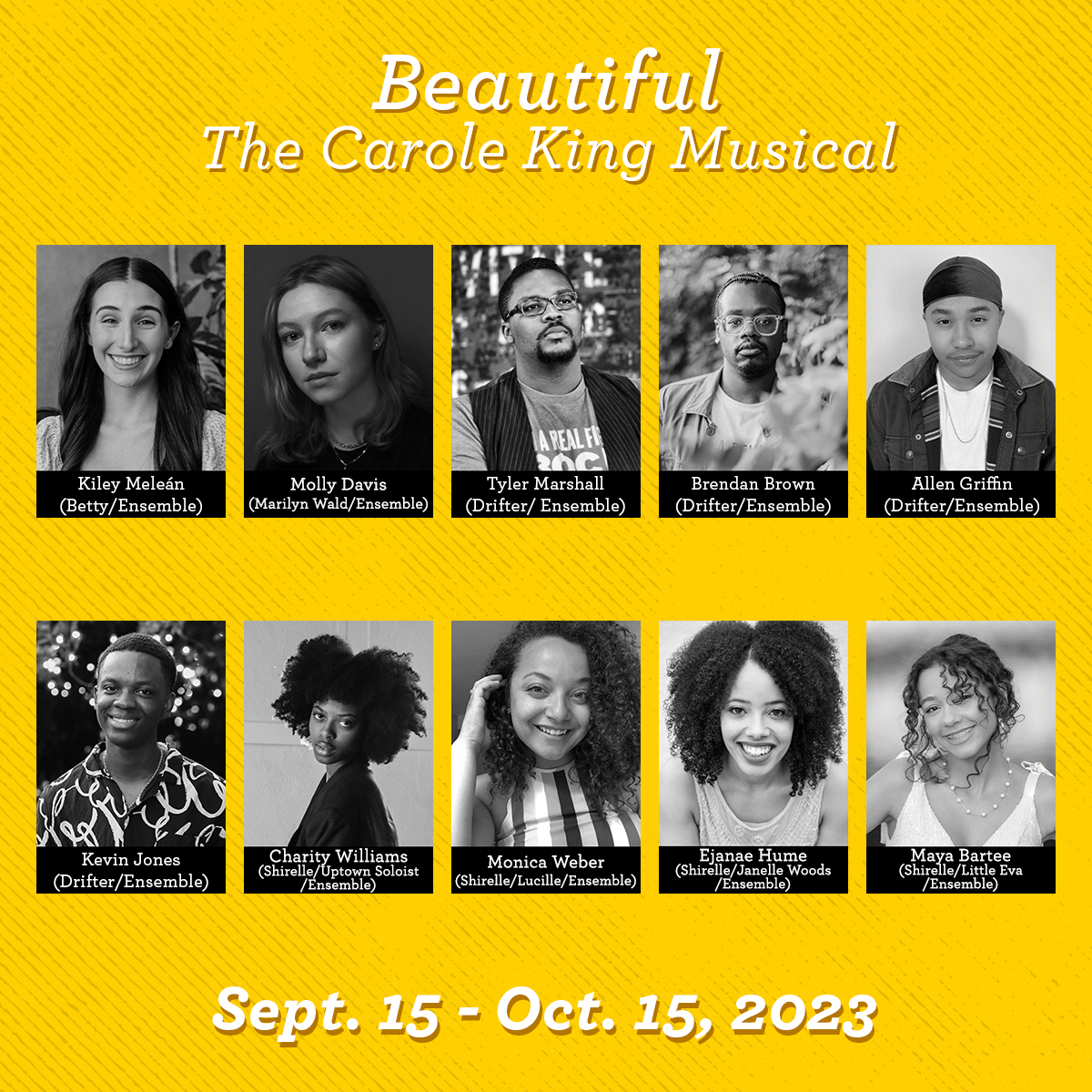 Congratulations to the cast of BEAUTIFUL THE CAROLE KING MUSICAL opening Sept. 15 on the Hawks Mainstage, directed by Stephen Santa! 🎹✨

Tickets will go on sale July 25!
🎟️: bit.ly/BeautifulOCP