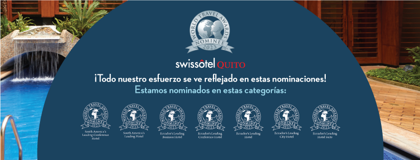 Todo nuestro esfuerzo se ve reflejadoi en estas 7 nominaciones a los World Travel Awards.

Ingresa a este link y Vota por nosotros hasta este 14 de: bit.ly/swissotelquito…